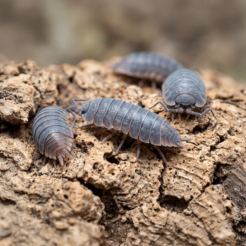 Porcellionides Pruinosus Powder Blue Isopody