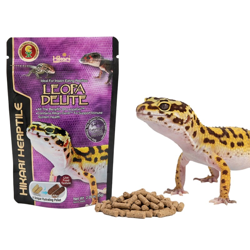 Hikari Leopa Delite – granulat dla gekonów lamparcich i jaszczurek owadożernych