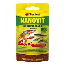 TROPICAL Nanovit Granulat – drobny granulat dla małych ryb akwariowych