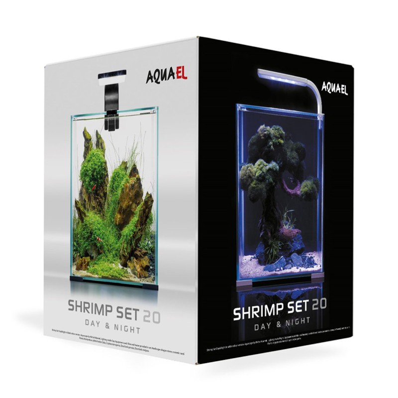 Aquael Shrimp Set Smart Day&Night 20 LED 25x25x30cm - zestaw akwarium