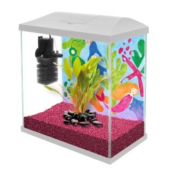 AQUAEL Leddy Mini Creative Set 30 - 28x15x30cm zestaw akwariowy biały