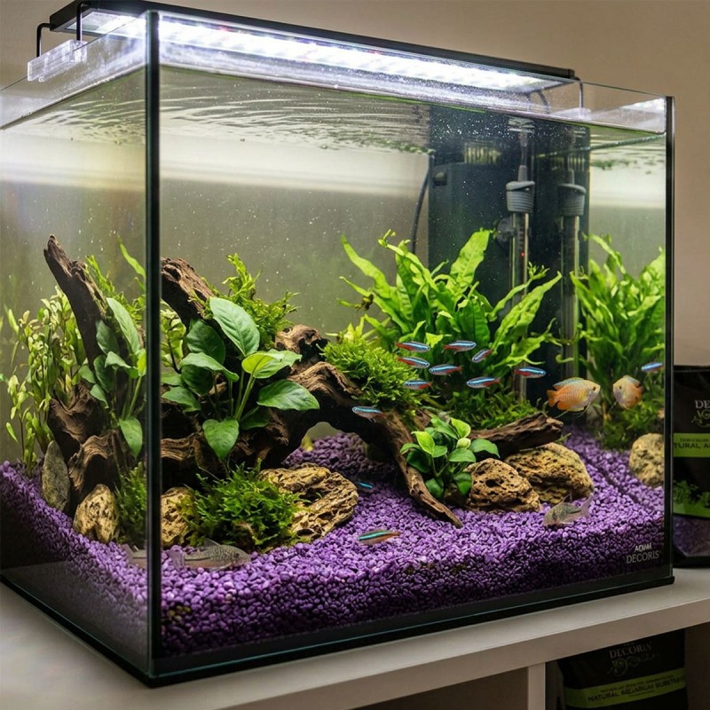 Żwirek Aqua Decoris Fioletowy AQUAEL Żwirek Aqua Decoris Fioletowy AQUAEL