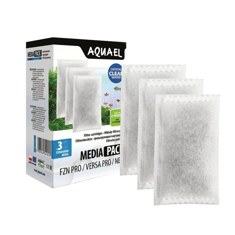 Wkład filtracyjny AQUAEL Media Pack FZN PRO Standard 3 szt.