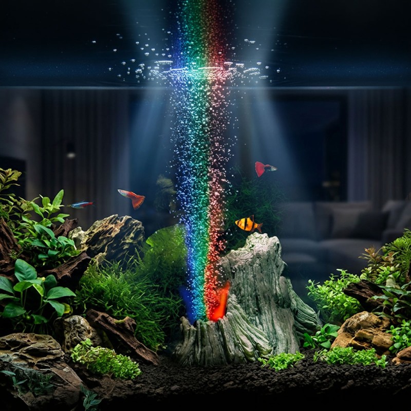 AQUAEL Airlights LED - podświetlany kamień napowietrzający