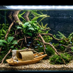 Ozdoba do akwarium Łódź rybacka model 2 S 14,2 cm ZOLUX