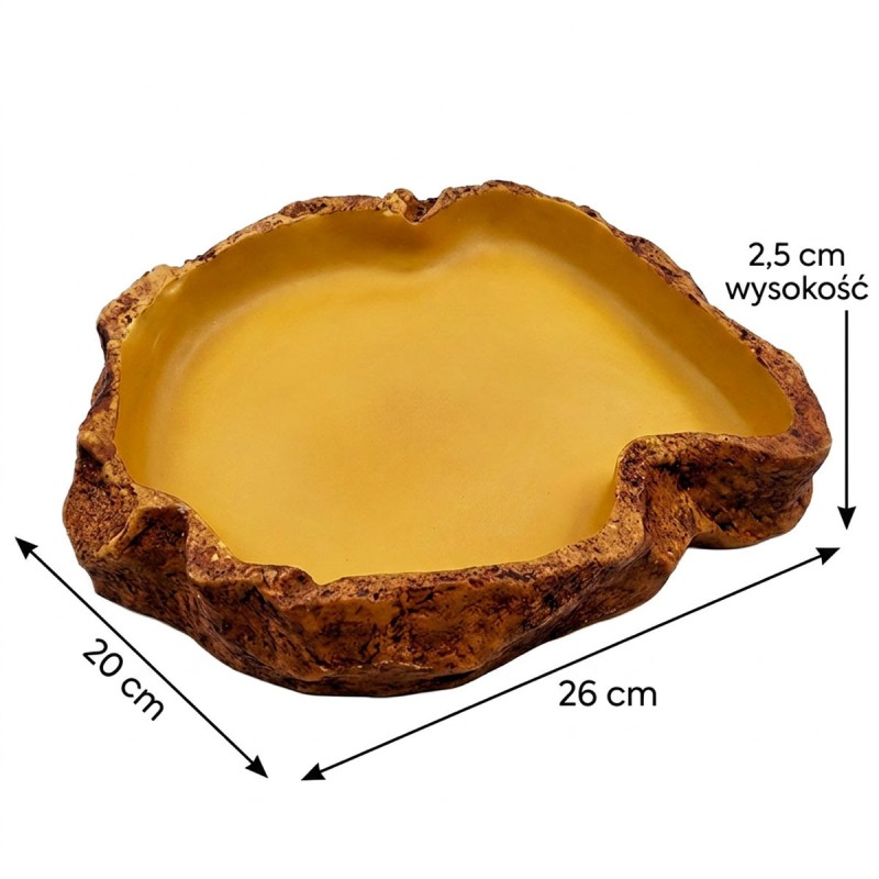 Miska na pokarm 26x20x2,5 cm ExoPlanet Miska na pokarm 26x20x2,5 cm ExoPlanet