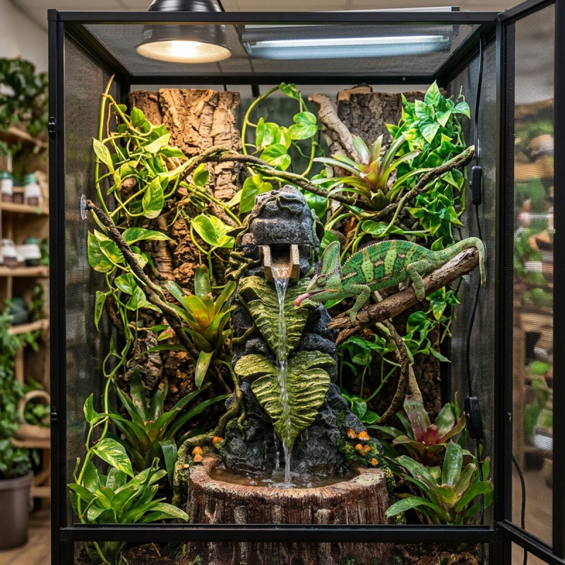 Wodospad do terrarium z poidłem 25x24x35 cm Repto Jungle Cascade
