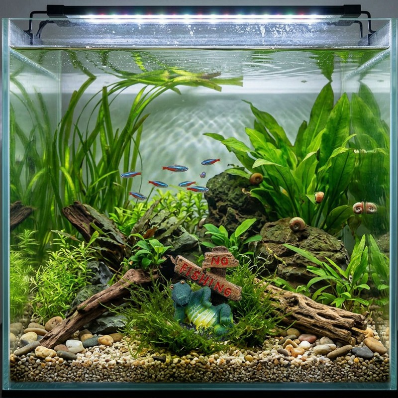 Ozdoba do akwarium Krokodyl 6,5 cm Happet