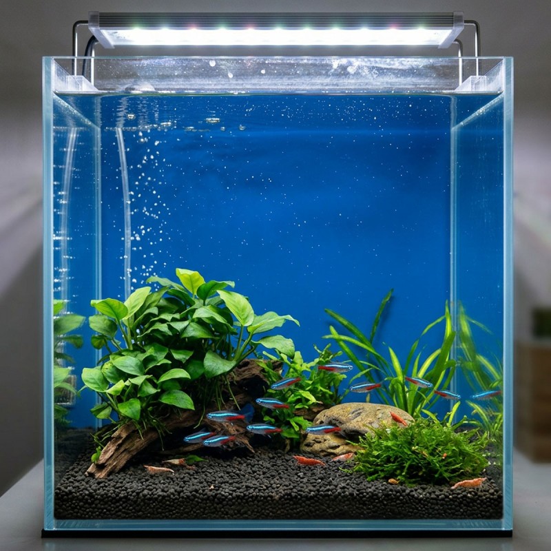 Tło do akwarium czarne / niebieskie Aqua Nova