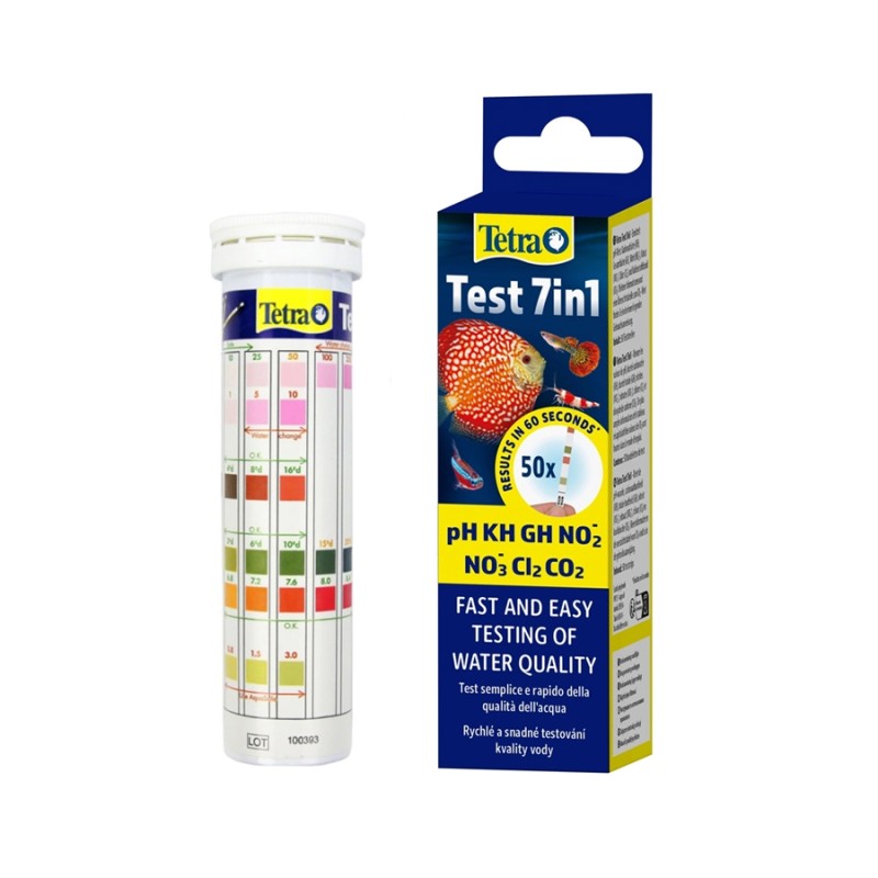Paski testowe do wody w akwarium Test 7in1 Tetra