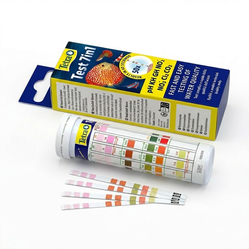 Paski testowe do wody w akwarium Test 7in1 Tetra