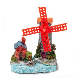 Ozdoba akwariowa Domek z Młynem 8 cm Happet