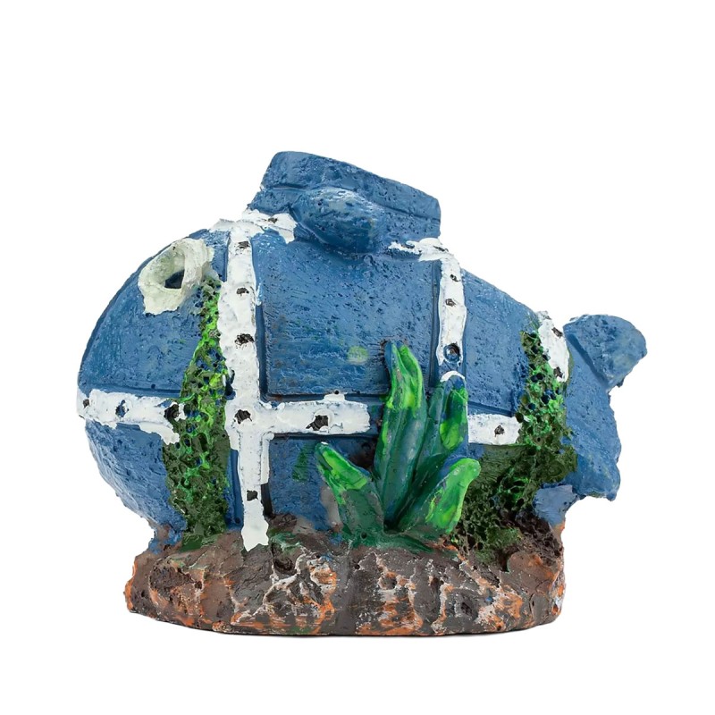 Ozdoba akwariowa Bubble Deco Łódź Podwodna 6,5 cm Happet