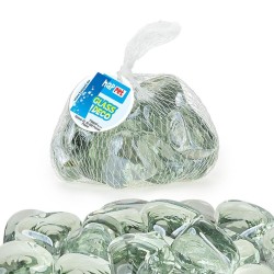 Ozdoba akwariowa Szklane Serca Przezroczyste 300 g Happet