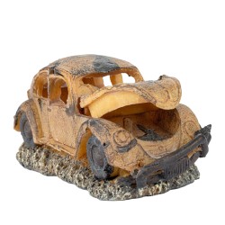 Ozdoba akwariowa Wrak Auta Garbus 16 cm Happet
