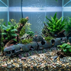 Ozdoba akwariowa Wrak Łodzi Podwodnej 40 cm Happet