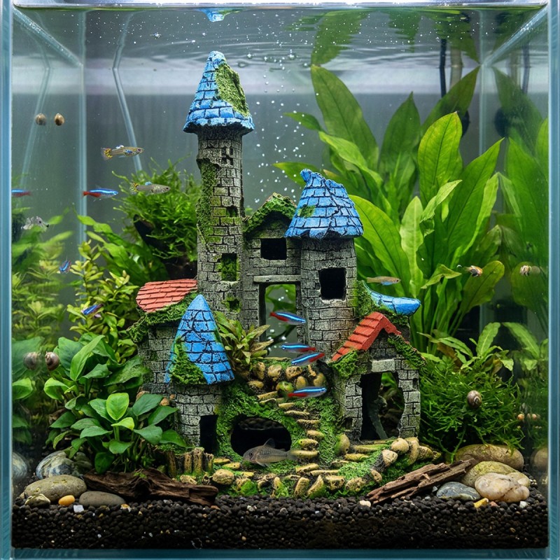 Ozdoba akwarystyczna Zamek 20 x 13 x 28 cm Aqua Nova