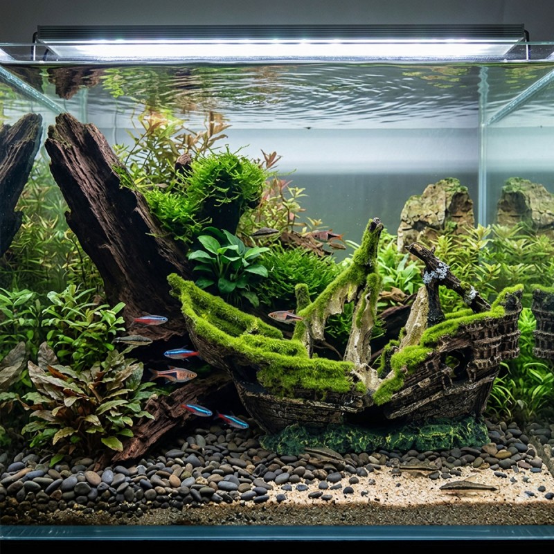 Ozdoba akwariowa Wrak statku 25 x 9 x 17 cm Aqua Nova