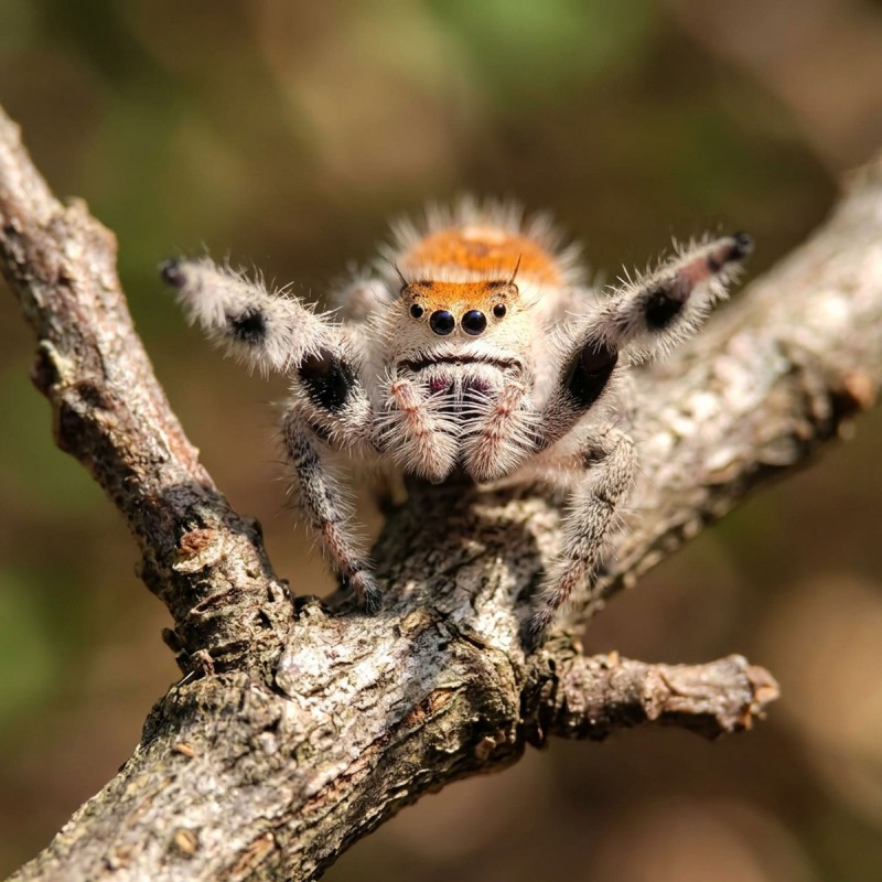 Skakun królewski (Phidippus regius "Lee County" Florida)