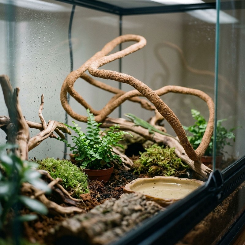 Liana kokosowa do terrarium elastyczna 200 cm