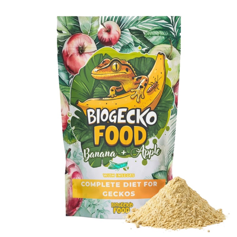 Pokarm dla gekonów BioGecko Food Banan i Jabłko