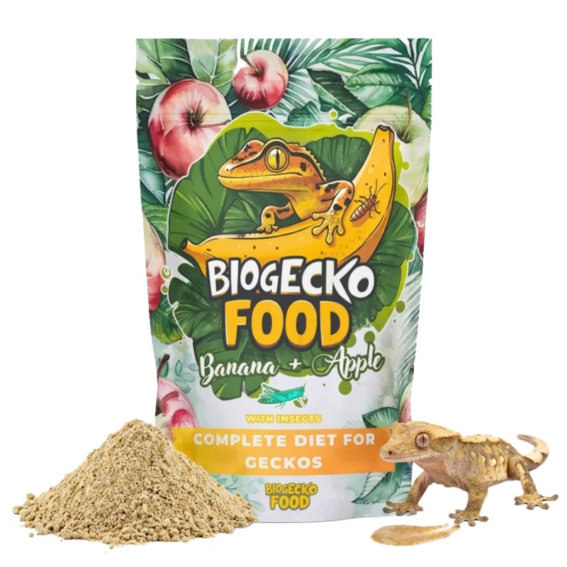 Pokarm dla gekonów BioGecko Food Banan i Jabłko