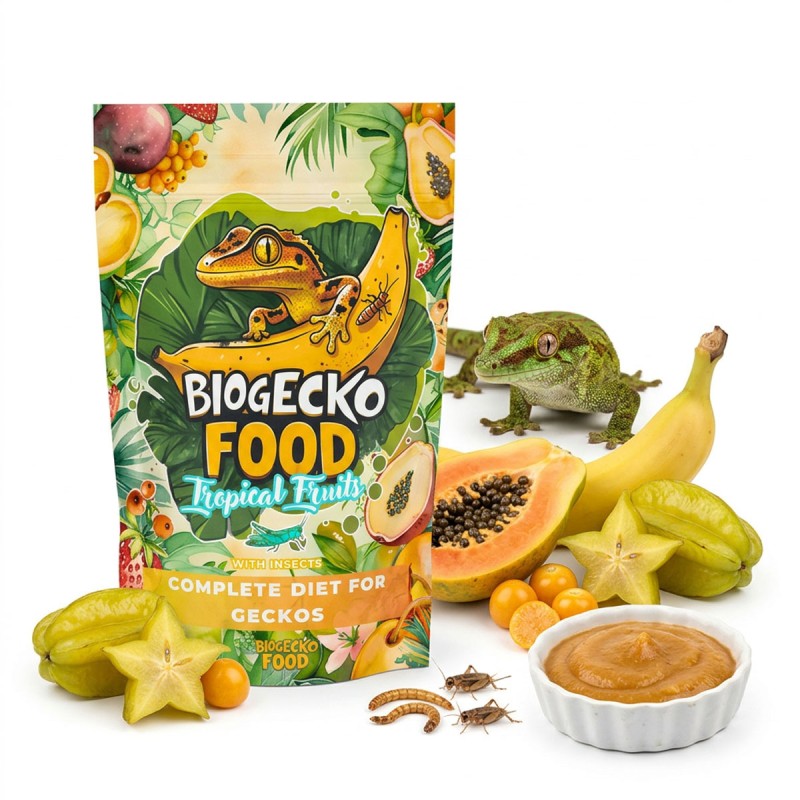 Pokarm dla gekonów BioGecko Food Banan i Owoce Tropikalne