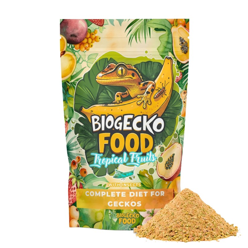Pokarm dla gekonów BioGecko Food Banan i Owoce Tropikalne