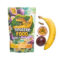 Pokarm dla gekonów BioGecko Food Banan i Marakuja