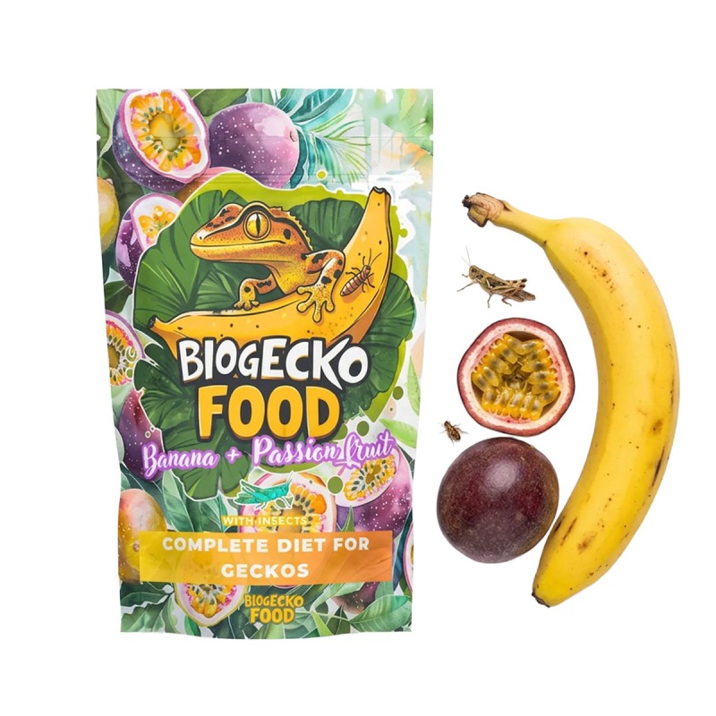 Pokarm dla gekonów BioGecko Food Banan i Marakuja