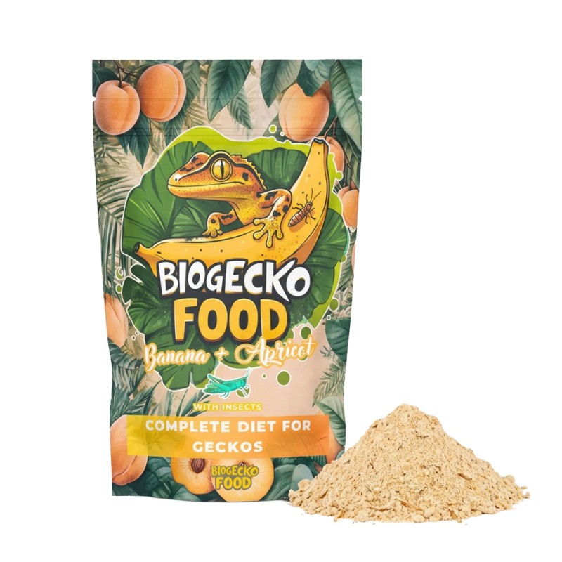 Pokarm dla gekonów BioGecko Food Banan i Morela