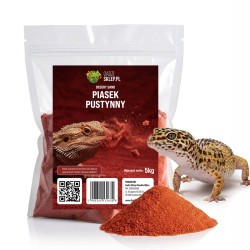 Piasek czerwony do terrarium - podłoże pustynne
