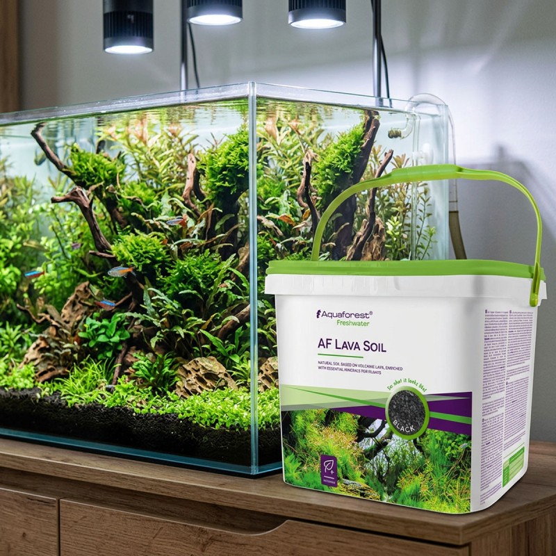 Aquaforest Lava Soil Black 5L - czarne podłoże aktywne do akwarium