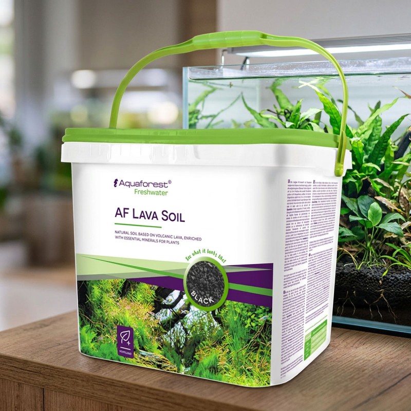 Aquaforest Lava Soil Black 5L - czarne podłoże aktywne do akwarium