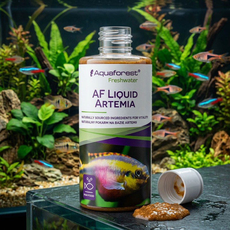 Aquaforest Liquid Artemia Freshwater - płynny pokarm dla ryb