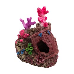 Ozdoba akwariowa Korale z beczką 11,2x7,2x10 cm Aquael Ozdoba akwariowa Korale z beczką 11,2x7,2x10 cm Aquael