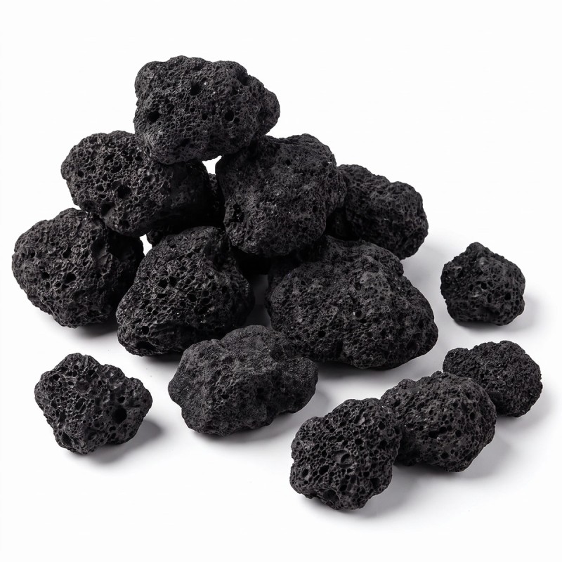 Kamienie Lawa Czarna Black Lava Stone 1kg MIX 5-20cm Kamienie Lawa Czarna Black Lava Stone 1kg MIX 5-20cm