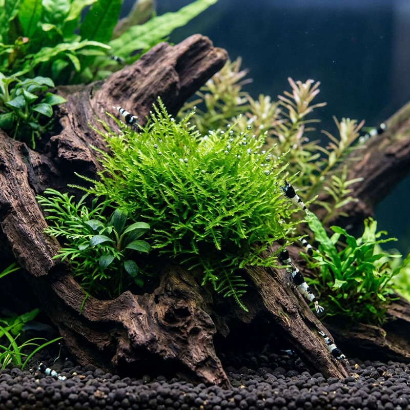Taxiphyllum 'Spiky' - roślina do akwarium