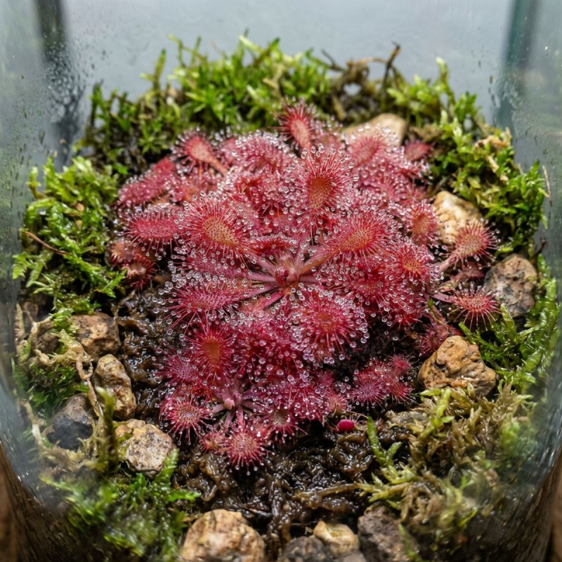 Drosera sp. Lantau island - roślina owadożerna rosiczka do terrarium
