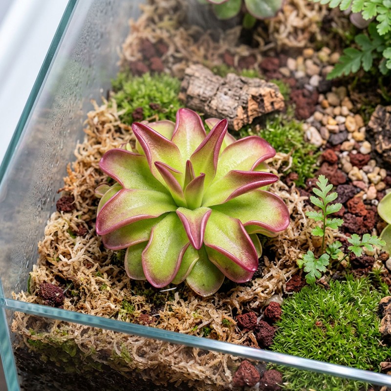 Pinguicula 'Niklas' - roślina owadożerna tłustosz do terrarium