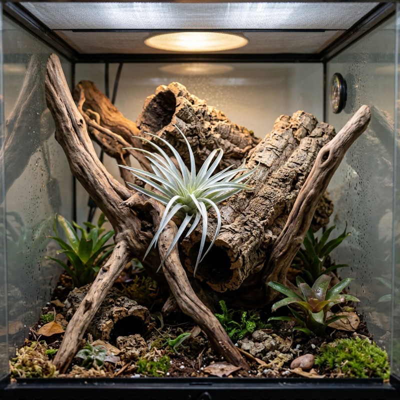 Roślina sztuczna Tillandsia Brachycaulos Abdida Grey