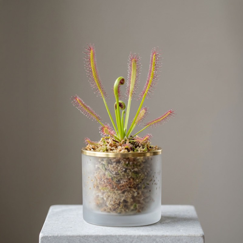Drosera capensis - roślina owadożerna rosiczka przylądkowa do terrarium Drosera capensis - roślina owadożerna rosiczka przylądkowa do terrarium