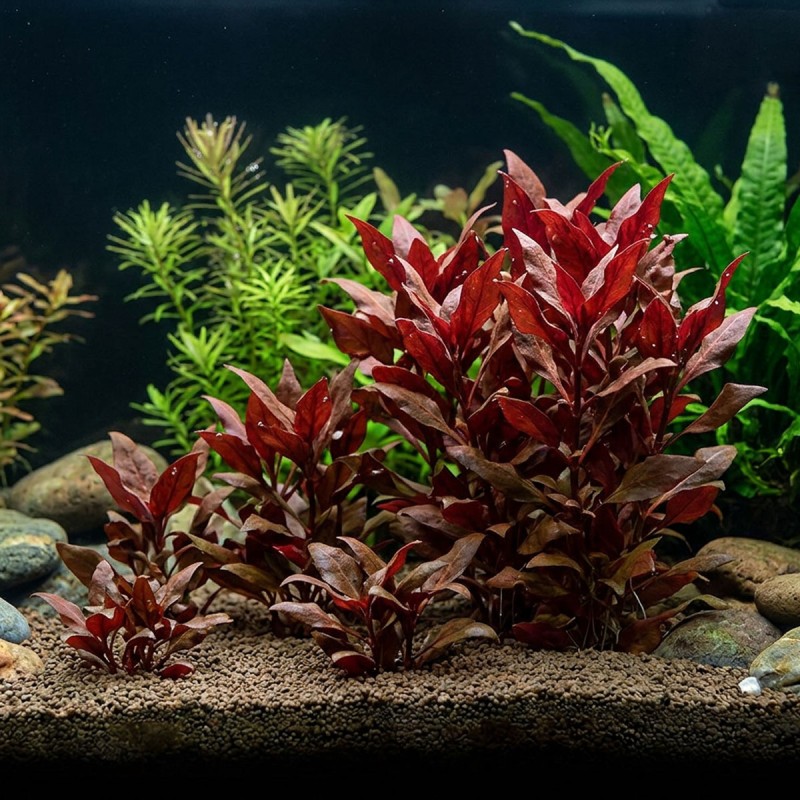 Alternanthera reineckii 'Lilacina' - roślina do akwarium