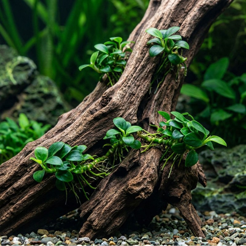 Anubias barteri nana ’Petite’ - roślina do akwarium