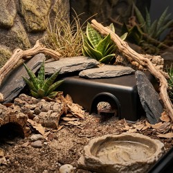 Kryjówka do terrarium plastikowa czarna ExoPlanet Kryjówka do terrarium plastikowa czarna ExoPlanet