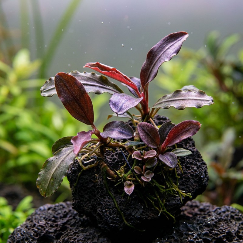 Bucephalandra sp. ’Red Mini’ - roślina do akwarium