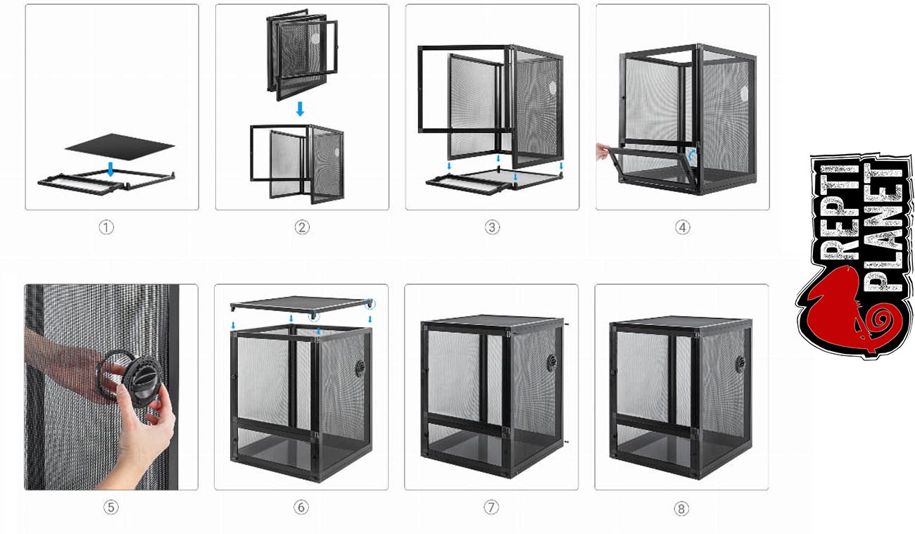 Terrarium siatkowe 6060x120cm modułowe