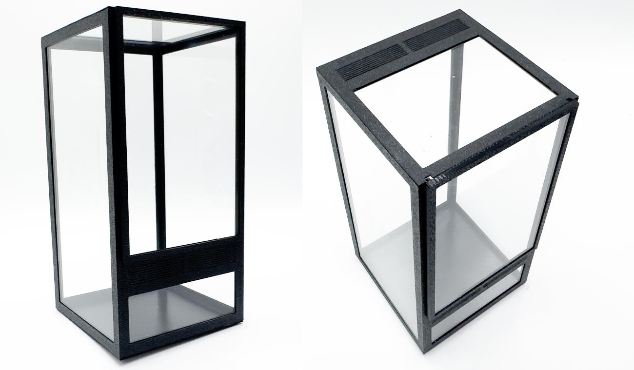 Terrarium szklane 10x10x20cm z ramkami
