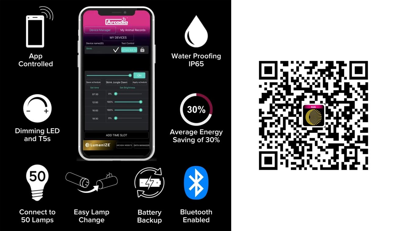 Zestaw T5 6% UVB LumenIZE z aplikacją na telefon
