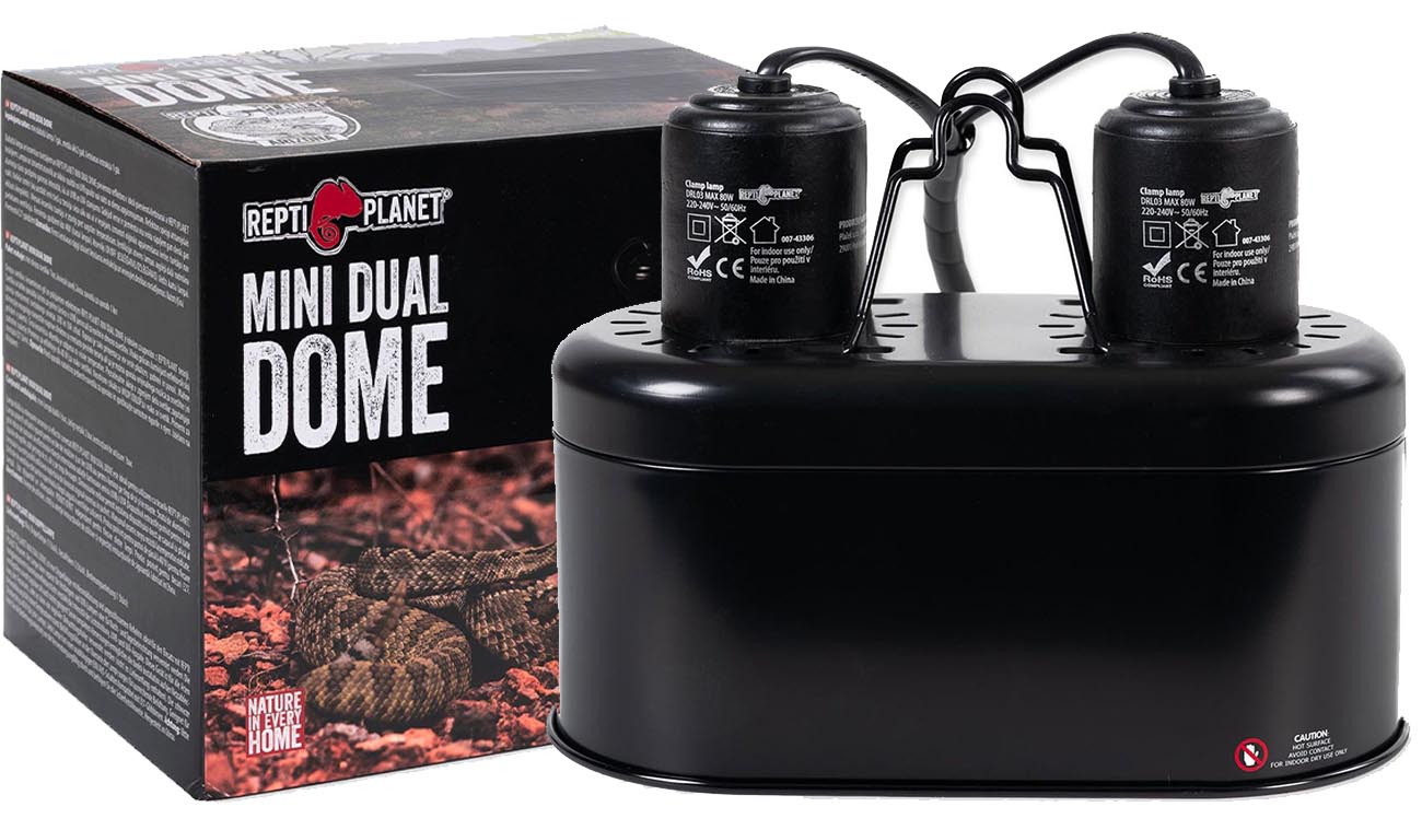 Lampa Podwójna Mini Dual Dome 2x40W Repti Planet